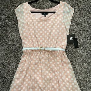 Blush Pink Semi Formal dress with belt